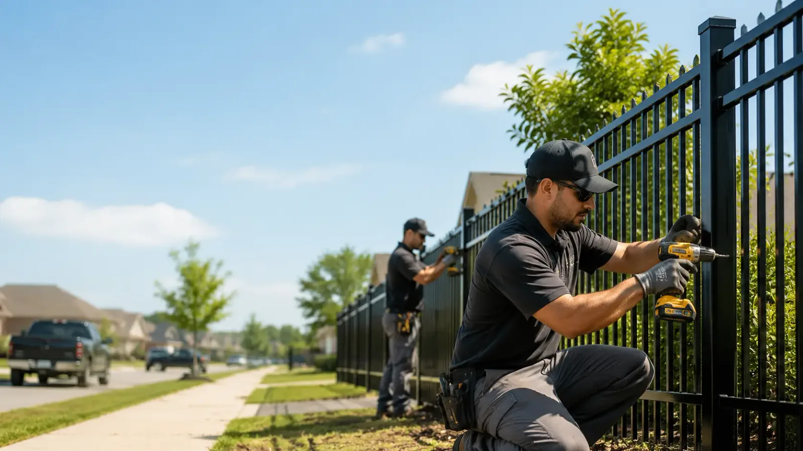 Metal Fence Installation in Martinsburg, OH